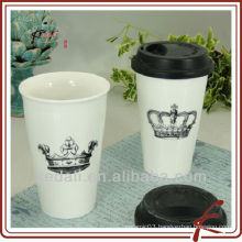 ceramic mug with silicone lid